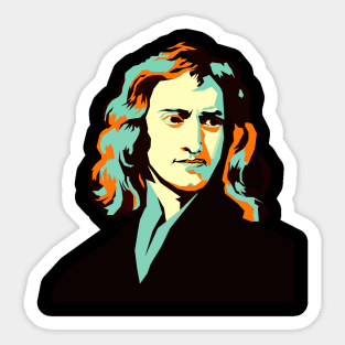 Isaac Newton Fan Art Sticker